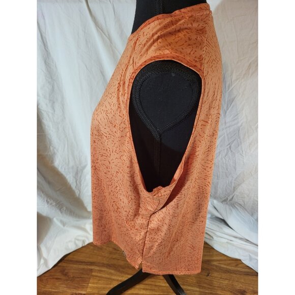 REI Co-op XL Orange Geometric Sleeveless Tank - Picture 3 of 5